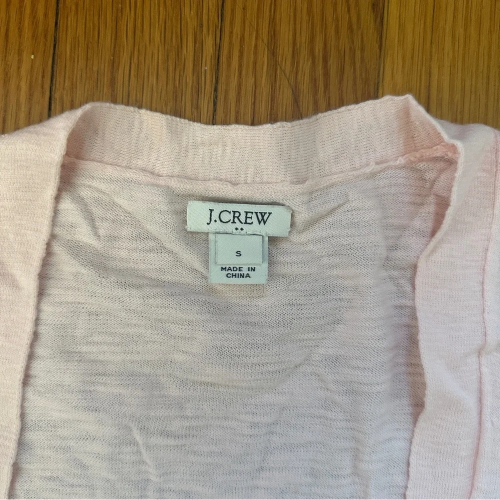 J. Crew slub open cardigan